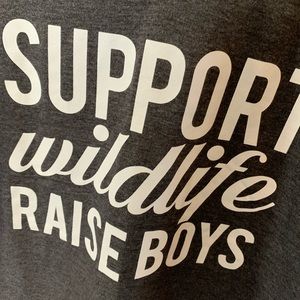 Gray V Neck short Sleeve Tee